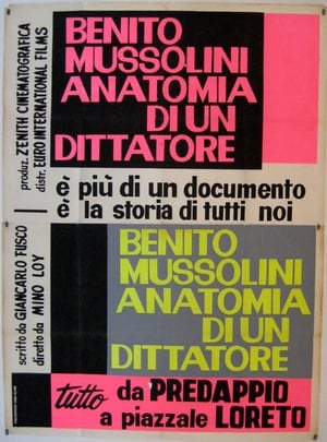 Poster Benito Mussolini, anatomia di un dittatore 1962