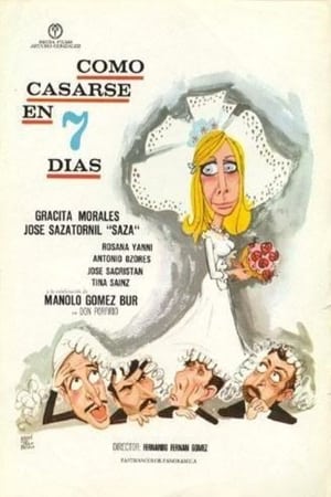 Poster Cómo casarse en siete días 1971