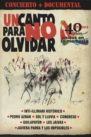 Poster Un Canto Para No Olvidar 2013