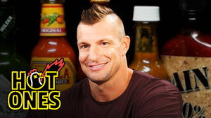 Rob Gronkowski Breaks the Gronk-O-Meter While Eating Spicy Wings