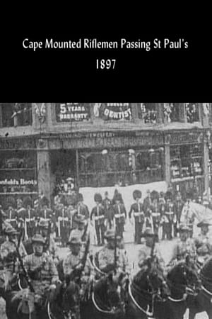 Caped Mounted Riflemen Passing St Paul's poster