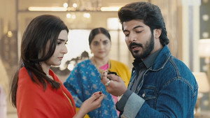 Still from Ganga receives a startling call