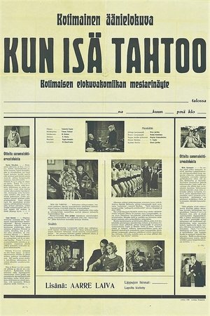 Poster Kun isä tahtoo… 1935