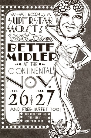 Poster Bette Midler at the Continental Baths 1971