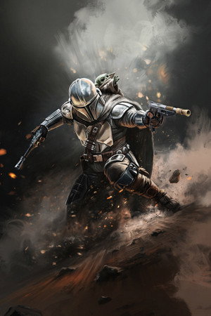 poster Star Wars: The Mandalorian and Grogu