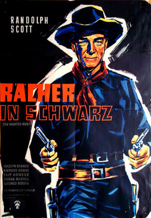 Poster Rächer in Schwarz 1955