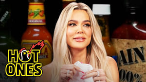 Image Khloé Kardashian Holds Back Tears While Eating Spicy Wings