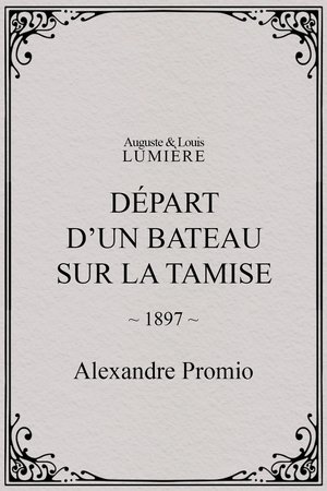 Départ d’un bateau sur la Tamise