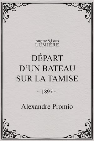 Poster Départ d’un bateau sur la Tamise 1897