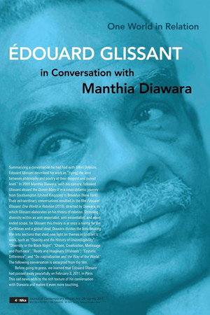 Édouard Glissant: One World in Relation 3