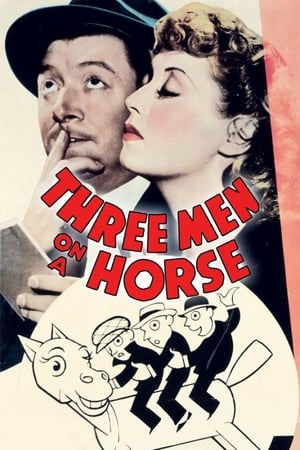Image Drei Mann auf einem Pferd