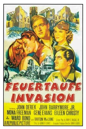 Poster Feuertaufe Invasion 1952
