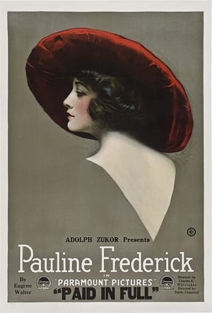 Poster Paid in Full 1919