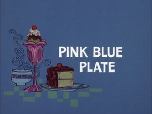 Pink Blue Plate