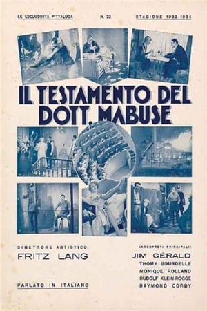 Poster Il testamento del dottor Mabuse 1933