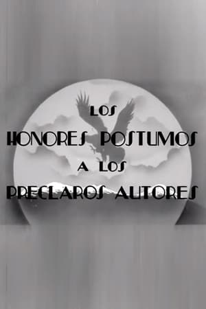 Poster Los Honores Póstumos a los Preclaros Autores 1964