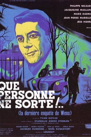 Que personne ne sorte poster