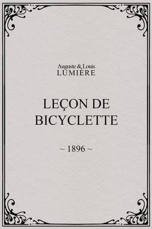 Leçon de bicyclette poster