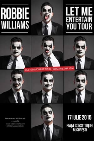 Poster Robbie Williams live at Bucarest 2015