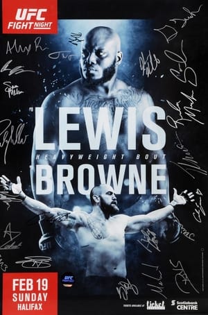Poster UFC Fight Night 105: Lewis vs. Browne 2017