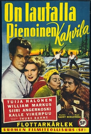 Poster On lautalla pienoinen kahvila 1952
