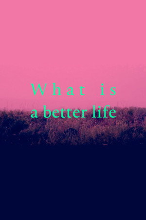 What is a better life (exorcised in the middle) 2