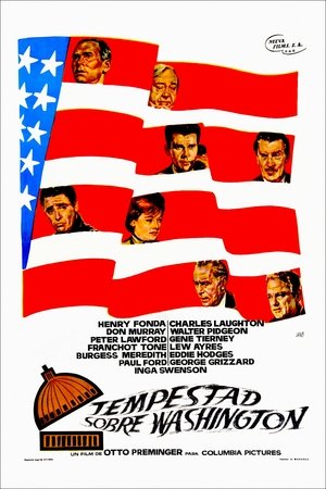 Poster Tempestad sobre Washington 1962