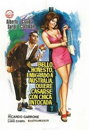 Poster Bello, honesto, emigrado a Australia quiere casarse con chica intocada 1971