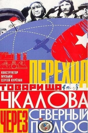 Poster Переход товарища Чкалова через Северный полюс 1990