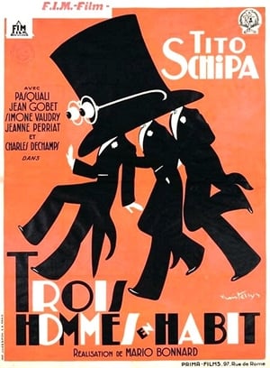 Poster Tre uomini in frak 1933