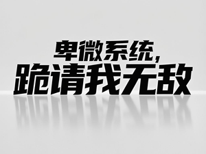 卑微系统，跪请我无敌