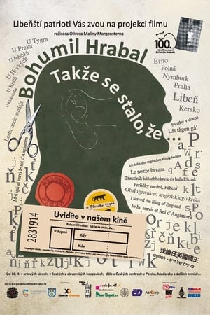 Poster Bohumil Hrabal „Takže se stalo, že...“ (2014)