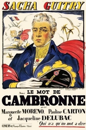Le mot de Cambronne poster