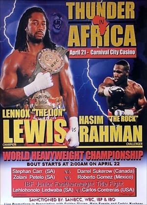 Poster Lennox Lewis vs. Hasim Rahman (2001)