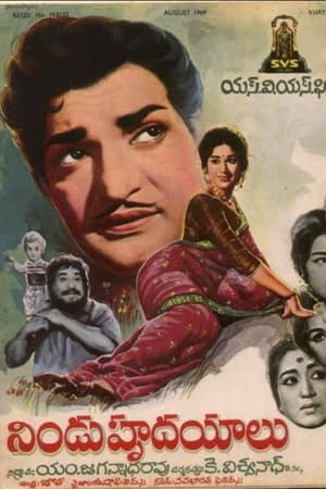 Poster Nindu Hrudayalu 1969