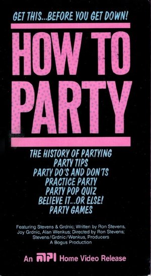 How To Party poster