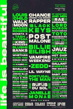 Billie Eilish Life is Beautiful Festival poster