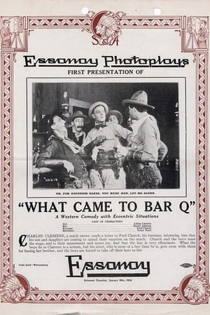 Poster What Came to Bar Q 1914