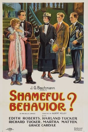 Poster Shameful Behavior? (1926)