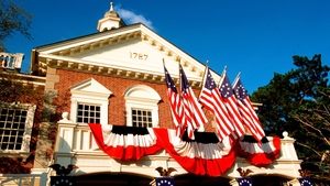 Behind the Attraction Hall of Presidents