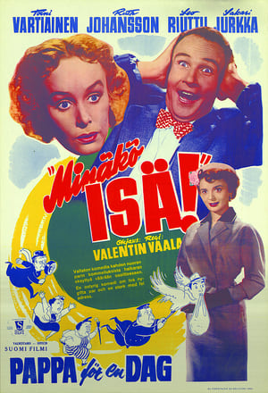 Poster Minäkö isä! (1954)