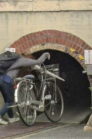 Nishinomiya's "Manbow Tunnel" Under the Tracks