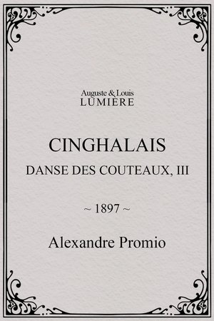 Cinghalais : danse des couteaux, III