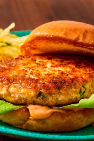 Seafood Stew and Salmon Burgers