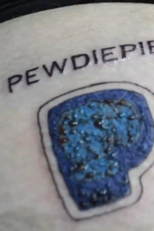DUMBASS GETS PEWDIEPIE TATTOO