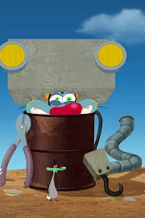 Oggy Cranes His Neck