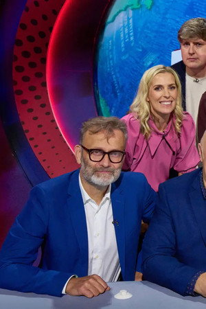 Rhys James, Hugh Dennis, Sarah Keyworth, Sara Pascoe, Glenn Moore and Emmanuel Sonubi