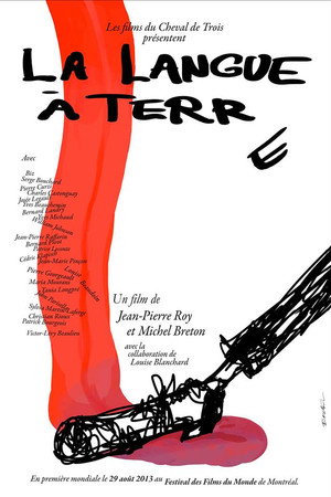 La langue à terre