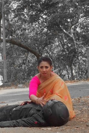 Abhir and Vidya's road accident