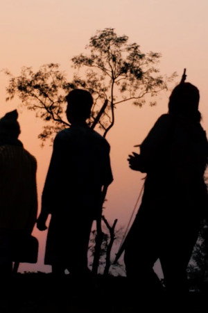 Hunters at Tea Garden